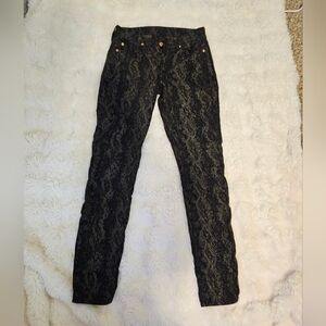 7 For All Mankind Snakeskin Pants Size 27